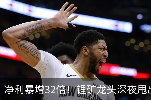 净利暴增32倍！锂矿龙头深夜甩出炸裂预告